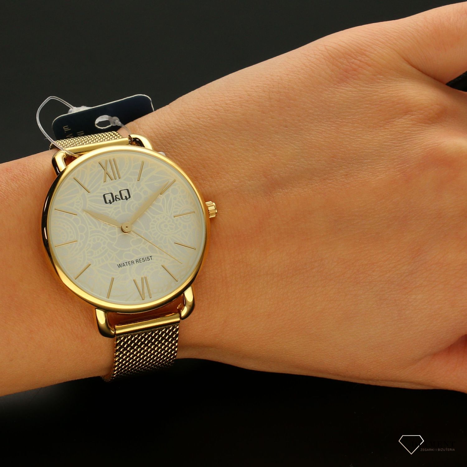 Zegarek damski Q&Q wzorzysta tarcza QC27-001.jpg