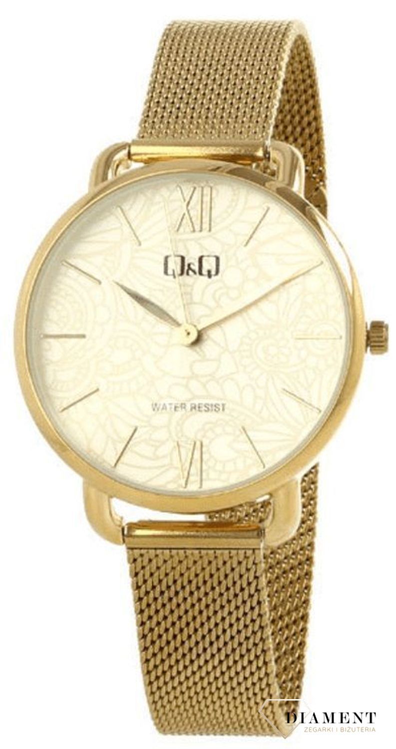 Zegarek damski Q&Q wzorzysta tarcza QC27-001.jpg