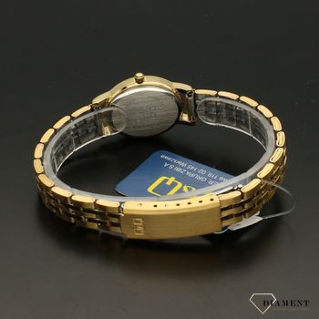 Zegarek damski złoty QQ 'Owalny klasyk' QC33-001 (4).jpg
