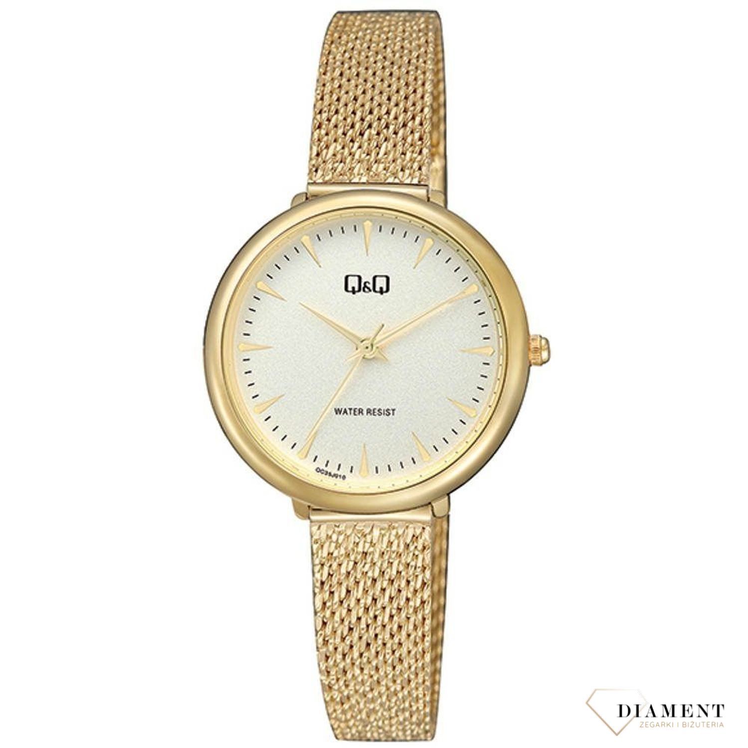 Zegarek damski Q&Q klasyczny na bransolecie QC35-010.jpg