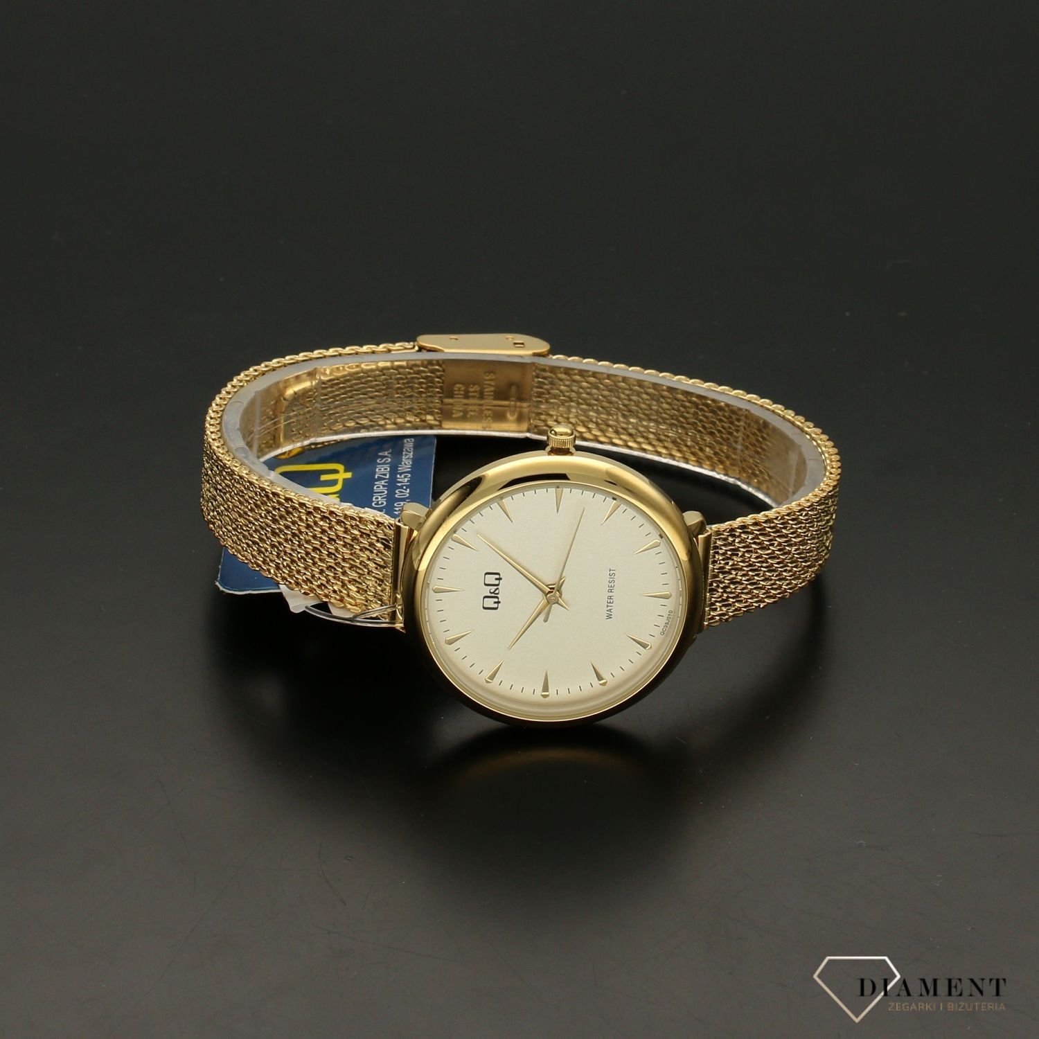 Zegarek damski Q&Q klasyczny na bransolecie QC35-010.jpg