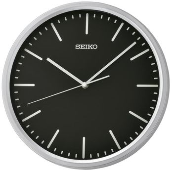 Zegar ścienny srebrny Seiko cichy mechanizm QHA009S.jpg