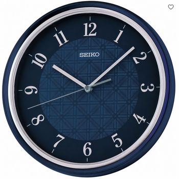 Zegar ścienny Seiko QHA016L 31 cm – cichy zegar kwarcowy w kolorze niebieskim.jpg