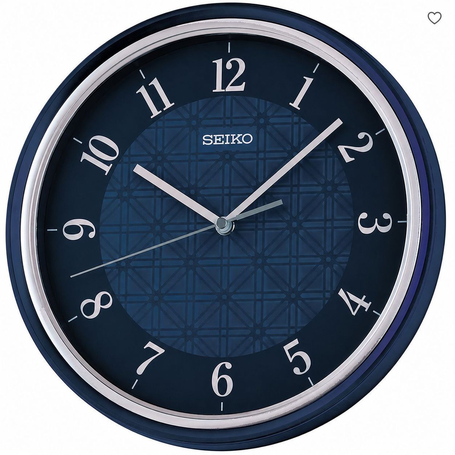 Zegar ścienny Seiko QHA016L 31 cm – cichy zegar kwarcowy w kolorze niebieskim.jpg