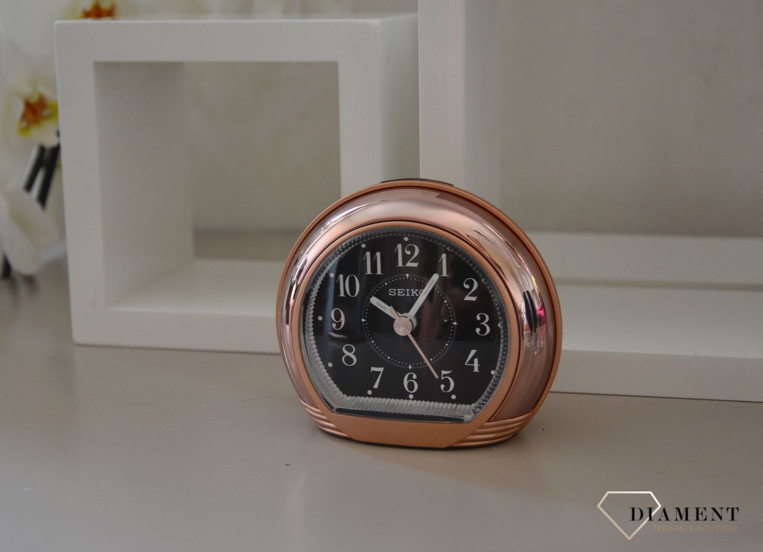 Budzik japońskiej marki Seiko QHE178A.jpg