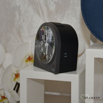 Budzik czarny SEIKO Cichy mechanizm Podświetlenie, Budzik klasyczny ✓ Budzik na baterię ✓ Budzik Seiko ✓ (1).JPG
