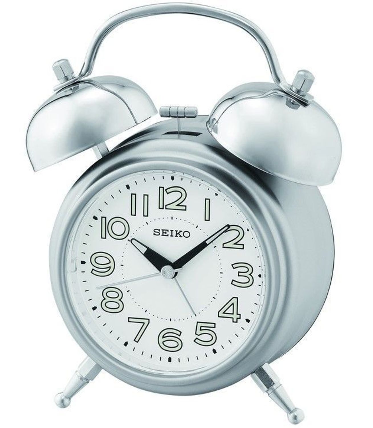 Budzik retro marki SEIKO QHK051S cichy mechanizm, głośny alarm.jpg