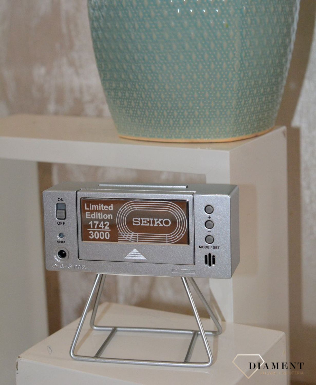 Budzik na baterię Seiko QHL087S Minutnik Stoper.jpg