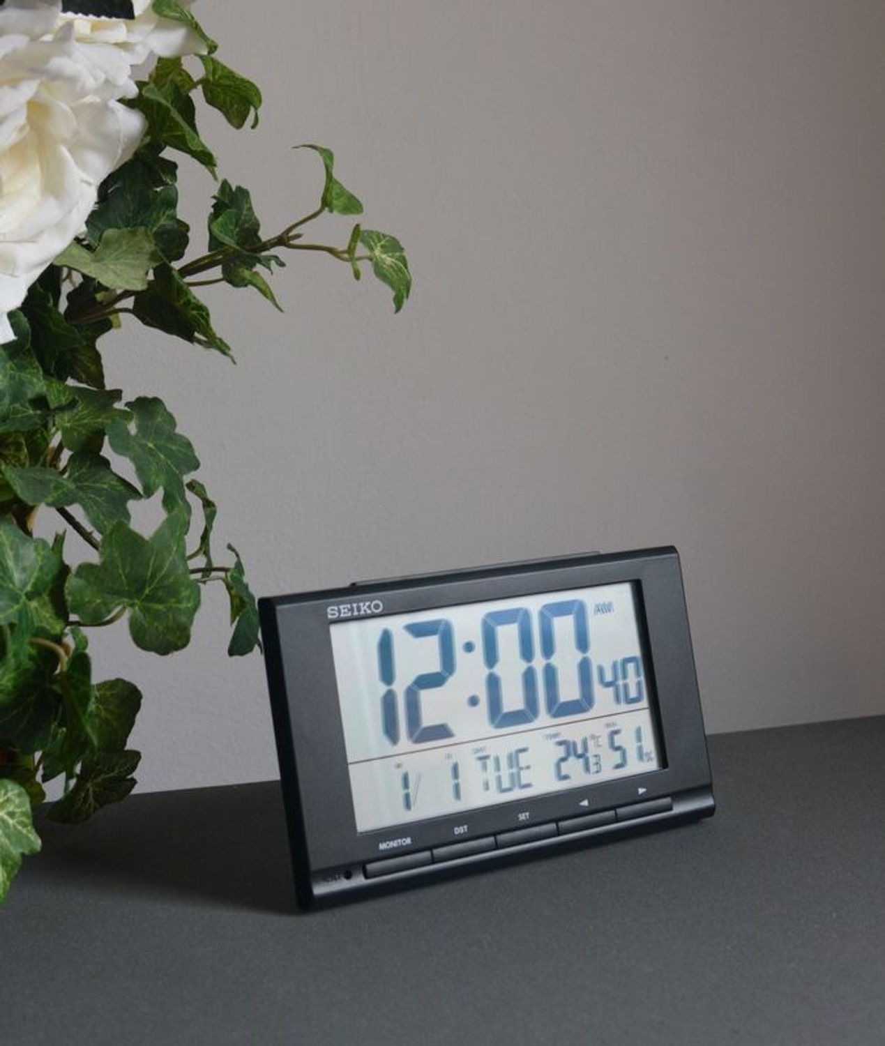 Budzik SEIKO QHL090K Cyfrowy wyświetlacz Drzemka.jpg