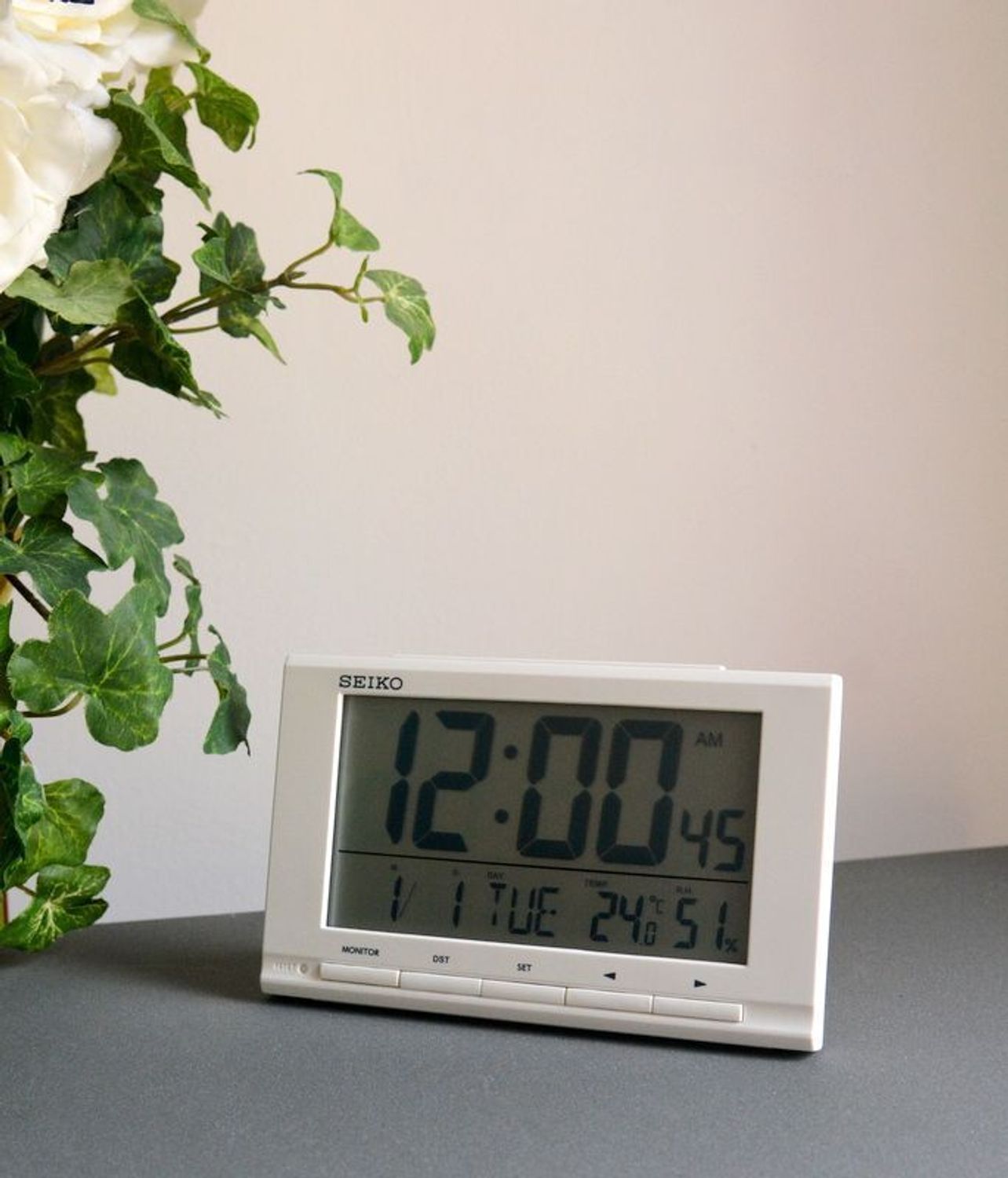 Budzik SEIKO QHL090W Cyfrowy wyświetlacz Drzemka.jpg