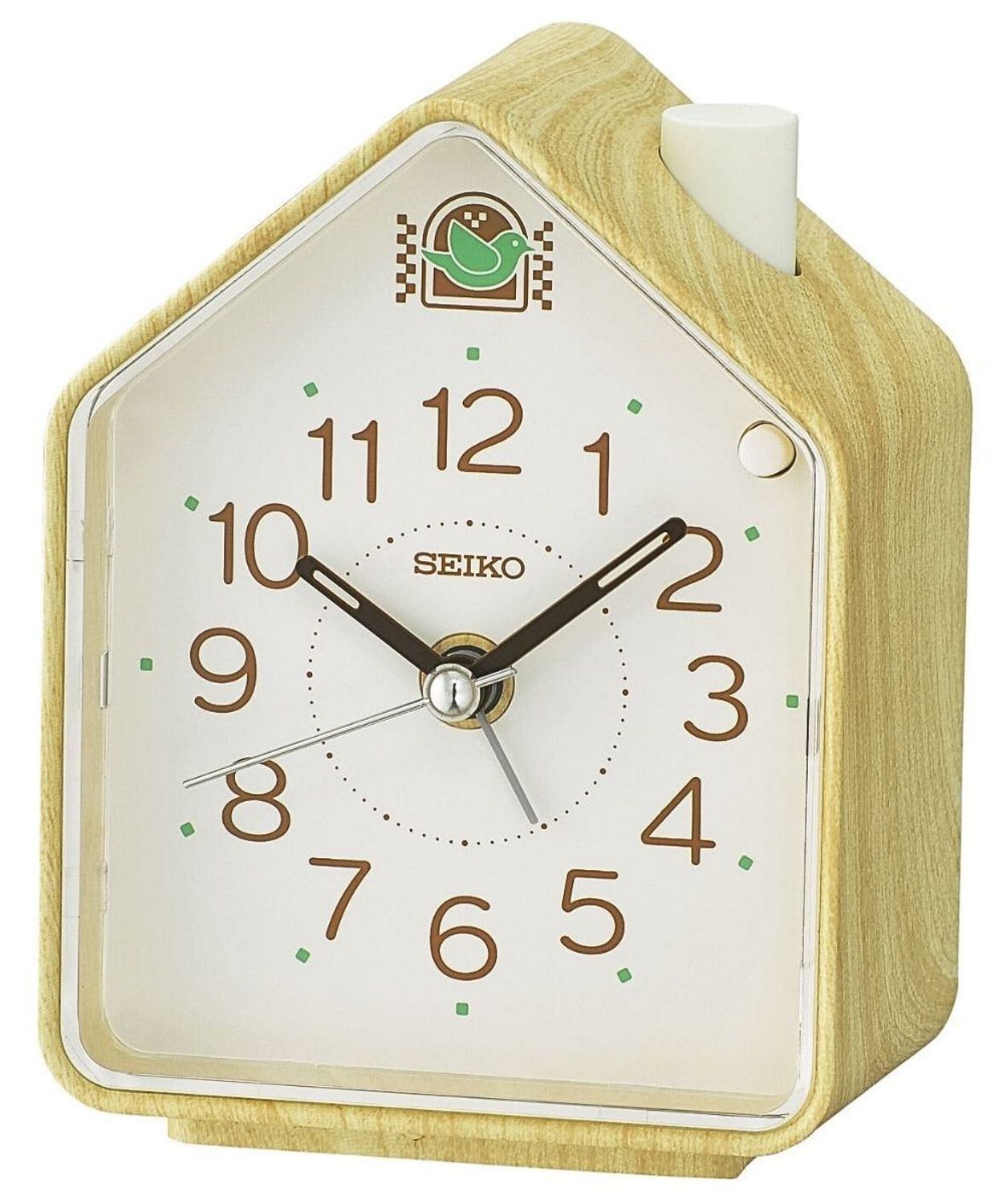 Budzik Seiko QHP011A z kukułką 🐦 i śpiewem ptaków. Regulacja głośności 🔊, drzemka 😴, podświetlenie 💡 i cichy mechanizm kwarcowy. Idealny do sypialni 🛏️!.jpg