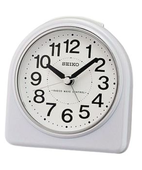 Budzik Seiko QHR204W biały - sterowany radiowo, drzemka, podświetlenie.jpg