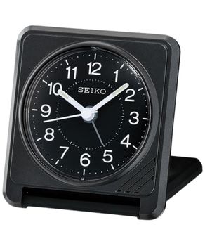 Budzik turystyczny Seiko QHT015K zamykany, kompaktowy, drzemka, podświetlenie  7x8 cm.jpg
