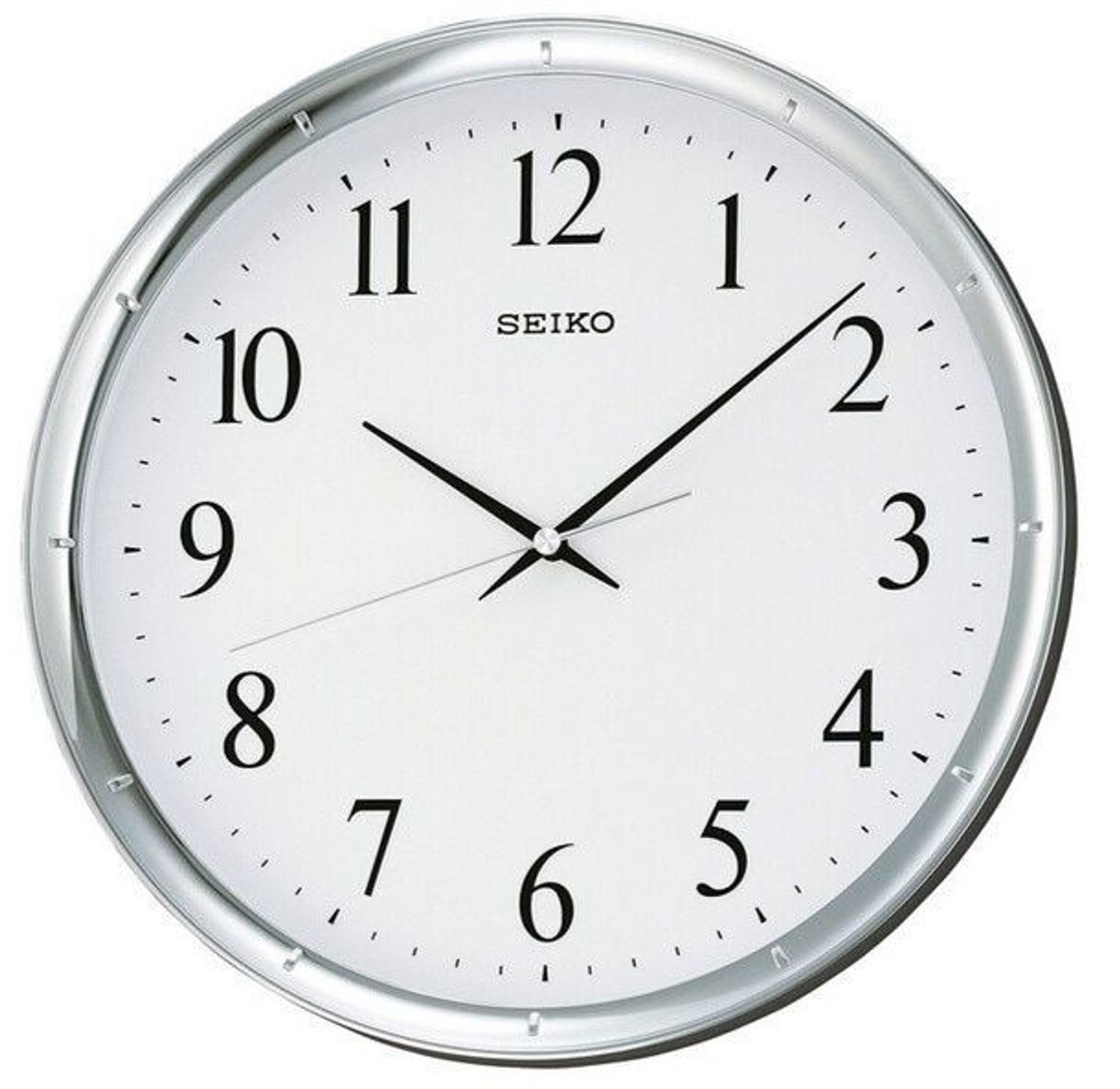 Zegar ścienny Seiko QXA417S 31 cm – srebrny, płynąca wskazówkav.jpg