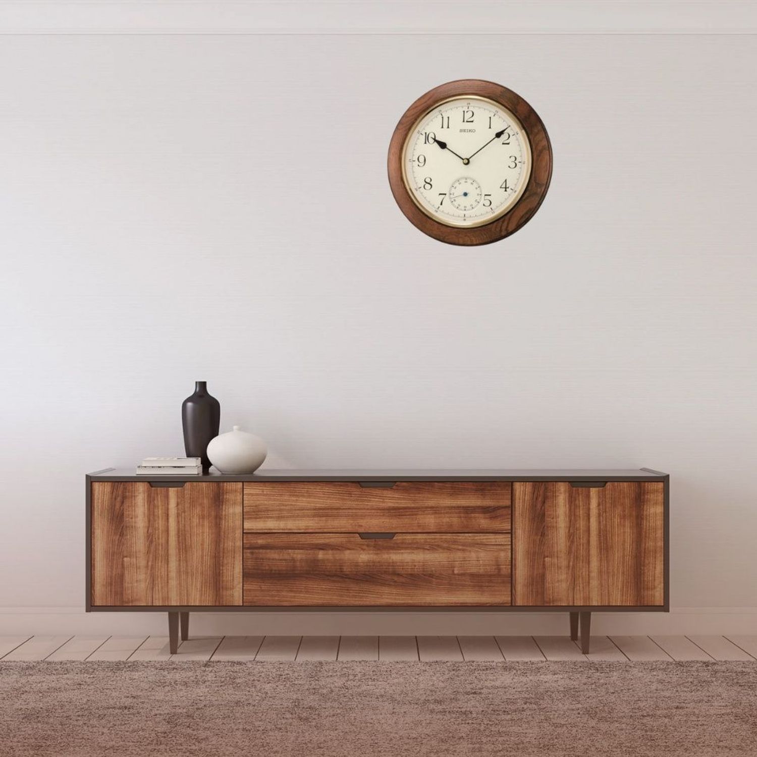 Drewniany zegar ścienny Seiko QXA432B 30 cm – cichy, kwarcowysf.jpg