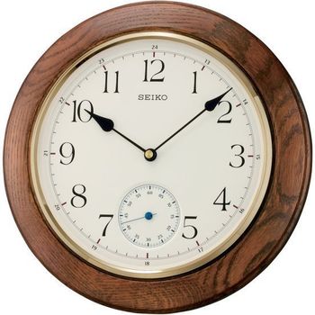 Drewniany zegar ścienny Seiko QXA432B 30 cm – cichy, kwarcowysf.jpg