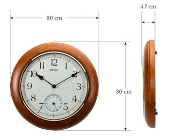 Drewniany zegar ścienny Seiko QXA432B – 30 cm, klasyczna elegancja (2).jpg