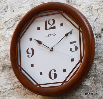 Zegar do salonu na ścianę SEIKO to zegar drewniany. To idealny prezent marzeń. Zegar to wyjątkowy prezent na każdą okazję.Możesz u Nas kupić  prezent na każdą (6).JPG