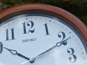Zegar na ścianę do salonu drewniany Seiko QXA674Z (6).JPG