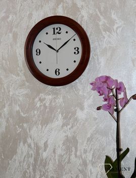 Zegar ścienny SEIKO QXA772B 30 cm Imitacja drewna Brązowy. Zegary ścienne ⌚ zegary Seiko (1).JPG