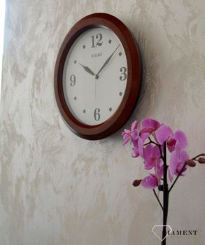 Zegar ścienny SEIKO QXA772B 30 cm Imitacja drewna Brązowy. Zegary ścienne ⌚ zegary Seiko (5).JPG