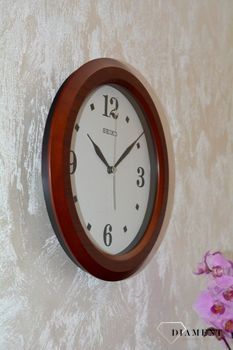 Zegar ścienny SEIKO QXA772B 30 cm Imitacja drewna Brązowy. Zegary ścienne ⌚ zegary Seiko (7).JPG