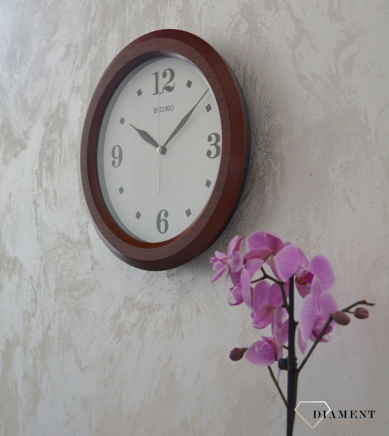 Zegar ścienny SEIKO QXA772B 30 cm Brązowy.jpg