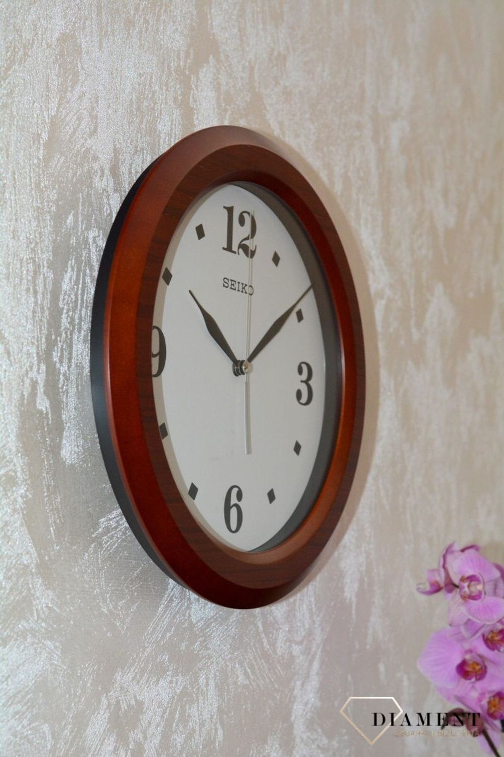 Zegar ścienny SEIKO QXA772B 30 cm Brązowy.jpg