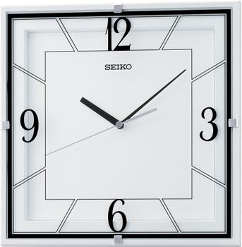 Zegar Ścienny kwadratowy SEIKO QXA821W 30x30 cm  Elegancki Zegar do Domu i Biura..jpg