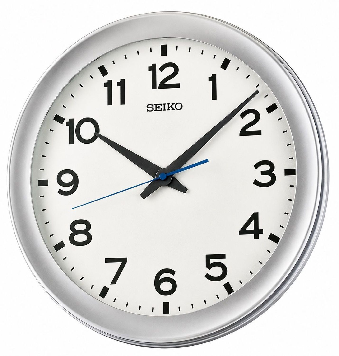 Zegar ścienny Seiko QXA835S z niebieskim sekundnikiem.jpg