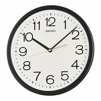 Zegar ścienny Seiko QXA847K 31 cm – cichy zegar kwarcowy z czarną ramą.jpg