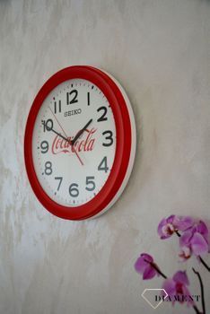 Zegar na ścianę Seiko Coca-cola 37 cm 37 cm QXA922R 🕰 Duży czytelny zegar ścienny SEIKO z logo Coca-cola 🎅 Mechanizm kwarcowy.  (1).JPG