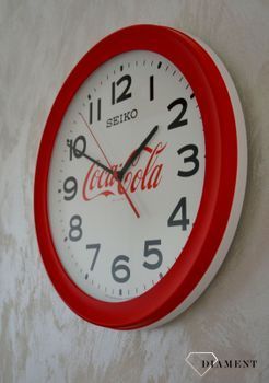 Zegar na ścianę Seiko Coca-cola 37 cm 37 cm QXA922R 🕰 Duży czytelny zegar ścienny SEIKO z logo Coca-cola 🎅 Mechanizm kwarcowy.  (10).JPG