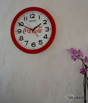 Zegar na ścianę Seiko Coca-cola 37 cm 37 cm QXA922R 🕰 Duży czytelny zegar ścienny SEIKO z logo Coca-cola 🎅 Mechanizm kwarcowy.  (2).JPG