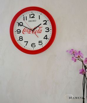 Zegar na ścianę Seiko Coca-cola 37 cm 37 cm QXA922R 🕰 Duży czytelny zegar ścienny SEIKO z logo Coca-cola 🎅 Mechanizm kwarcowy.  (4).JPG
