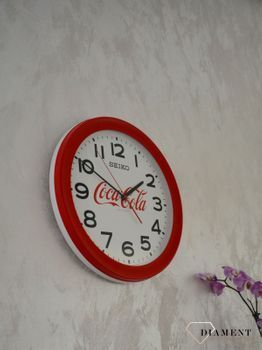 Zegar na ścianę Seiko Coca-cola 37 cm 37 cm QXA922R 🕰 Duży czytelny zegar ścienny SEIKO z logo Coca-cola 🎅 Mechanizm kwarcowy.  (7).JPG