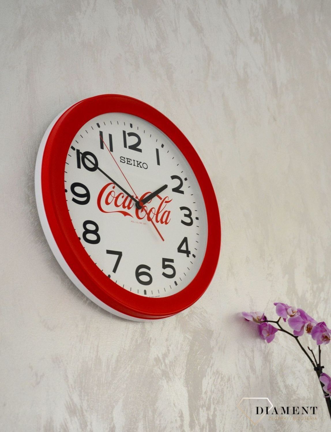 Zegar na ścianę Seiko CocaCola 37 cm QXA922R.jpg