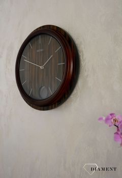 Zegar drewniany do salonu na ścianę SEIKO QXC222Z 🕰 Zegar ścienny drewniany Seiko QXC222Z 🕰 Zegar SEIKO Drewniany Wahadło do salonu (7).JPG