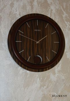 Zegar drewniany do salonu na ścianę SEIKO QXC222Z 🕰 Zegar ścienny drewniany Seiko QXC222Z 🕰 Zegar SEIKO Drewniany Wahadło do salonu (9).JPG