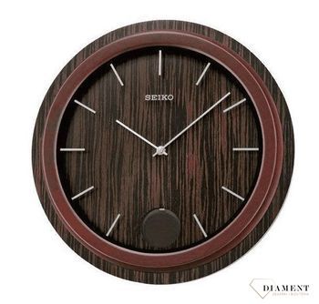 Zegar drewniany do salonu na ścianę SEIKO QXC222Z.jpg