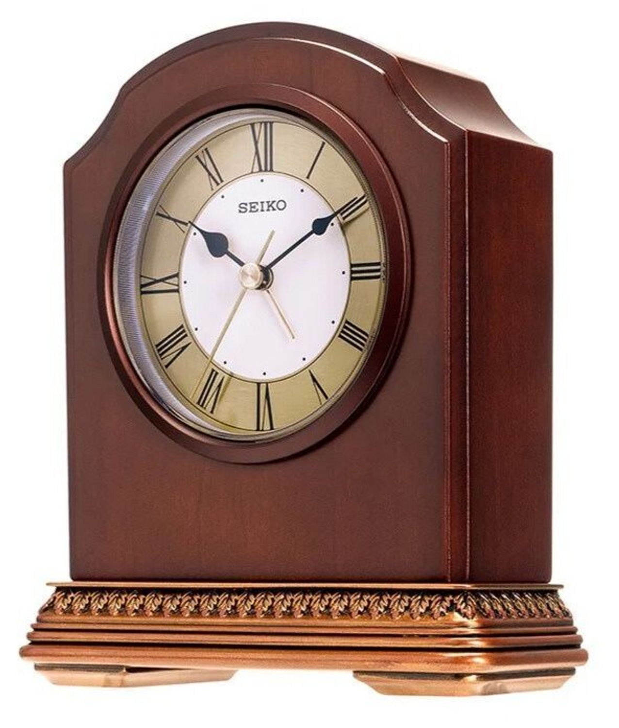 Zegar kominkowy kwarcowy Seiko QXE018B z budzikiem (1).jpg