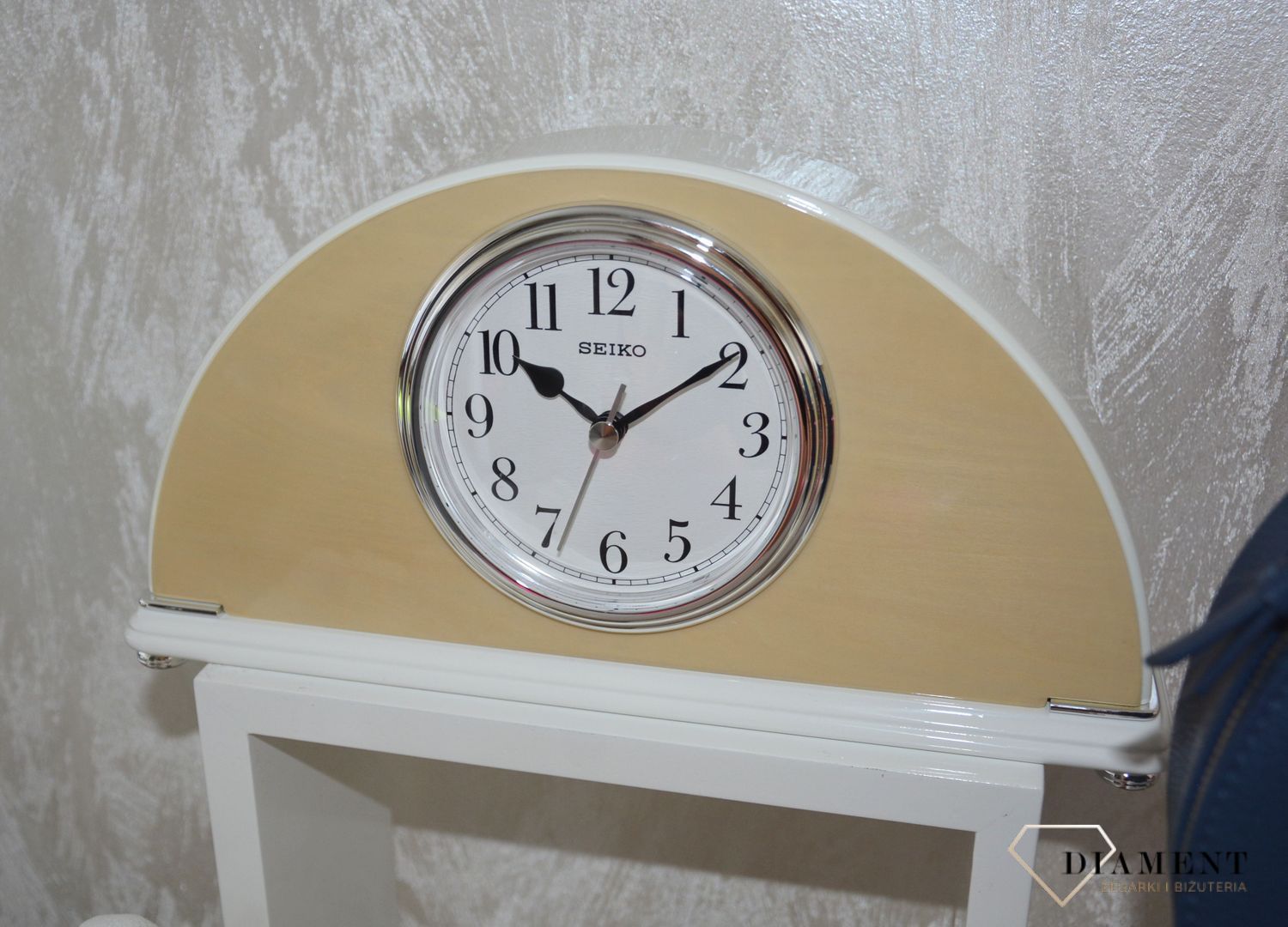 Zegar kominkowy Seiko drewniany QXE058Be.jpg