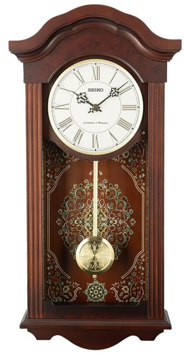 Zegar ścienny Seiko QXM618B drewniany z kurantem Westminster 58 cm zegar ścienny oryginalny.jpg