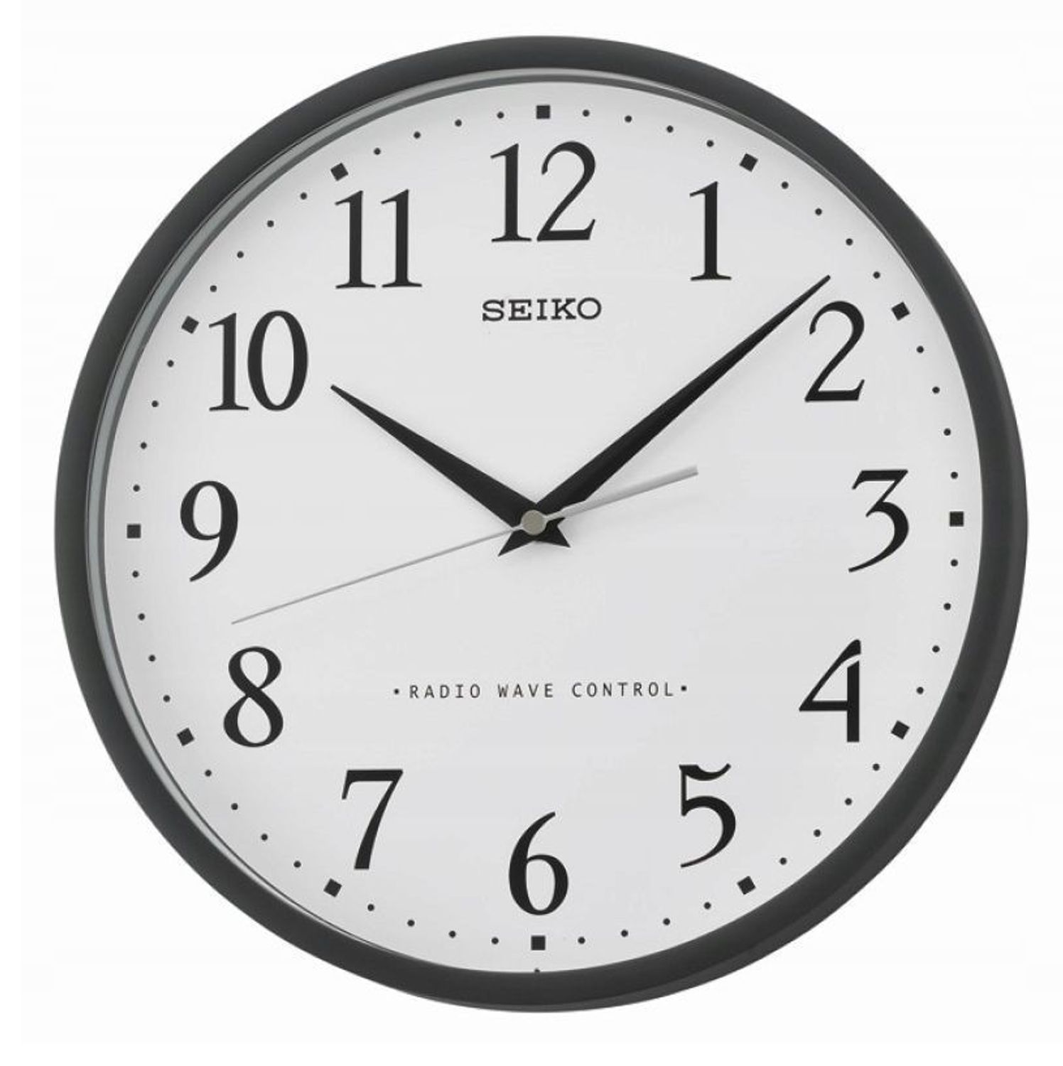Seiko QXR210K – Zegar Ścienny Sterowany Radiowo DCF 30 cm Czarny.jpg