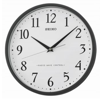 Seiko QXR210K – Zegar Ścienny Sterowany Radiowo DCF 30 cm Czarny.jpg