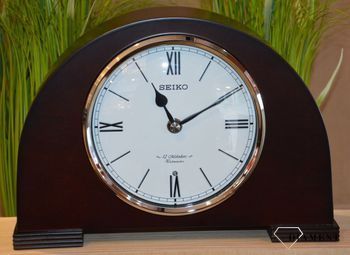 Zegar kominkowy drewniany japońskiej marki Seiko QXW239B (2).JPG