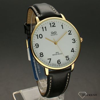 Zegarek męski Q&Q na czarnym pasku QZ00-104⌚ Zegarki męskie na pasku (1).jpg