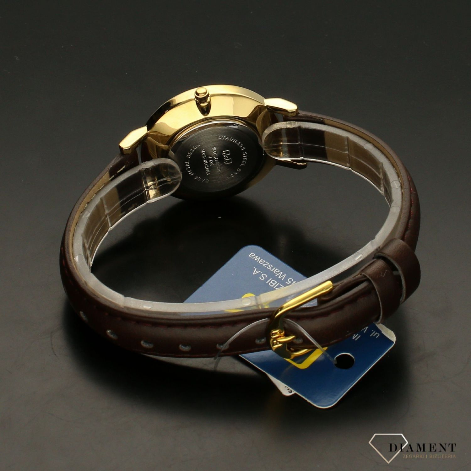 Zegarek damski na brązowym pasku Q&Q CLASSIC QZ03-103.x.jpg