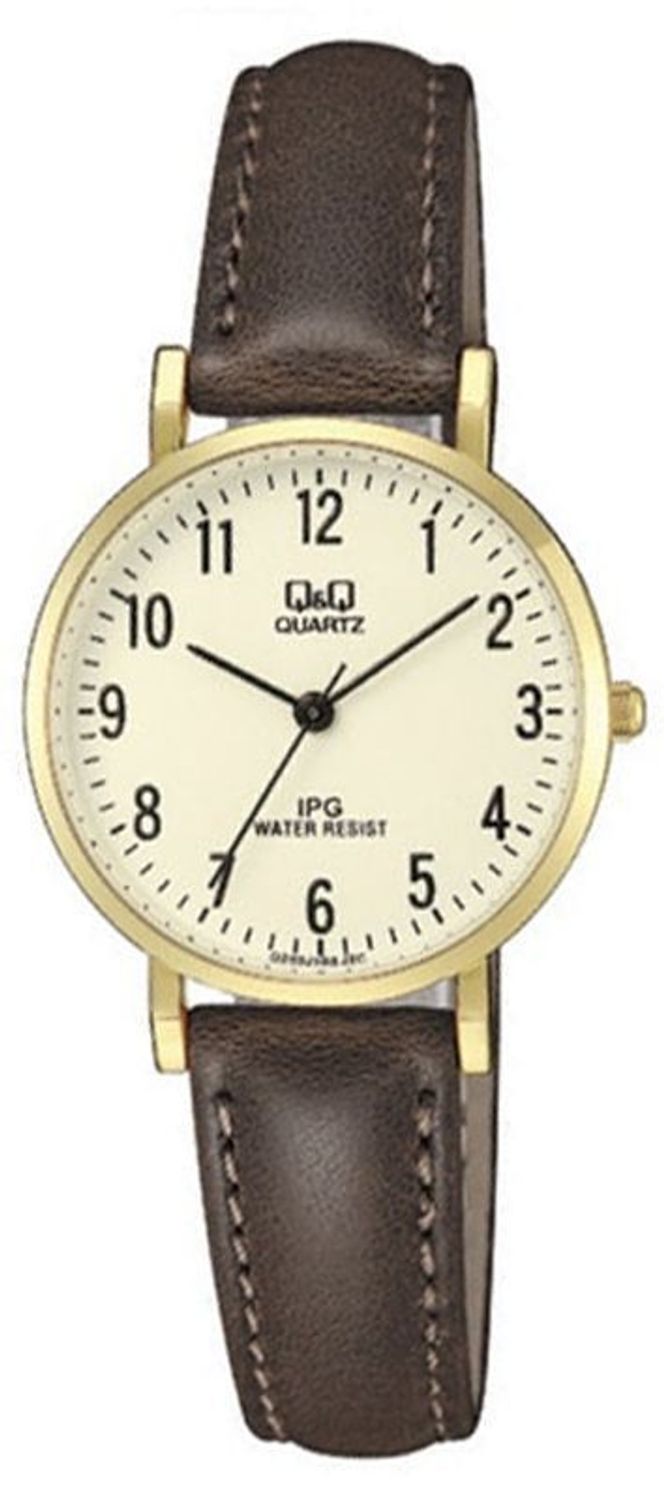 Zegarek damski na brązowym pasku Q&Q CLASSIC QZ03-103.x.jpg
