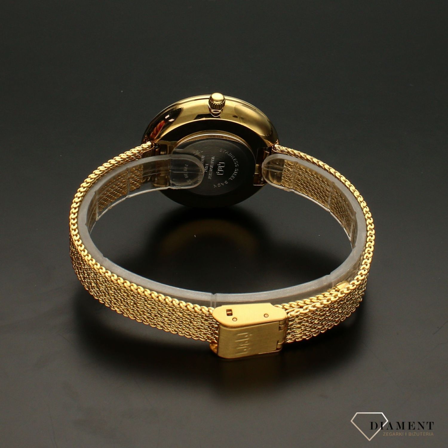 Zegarek damski na złotej bransolecie 'Złoty pył' QZ41-018.jpg
